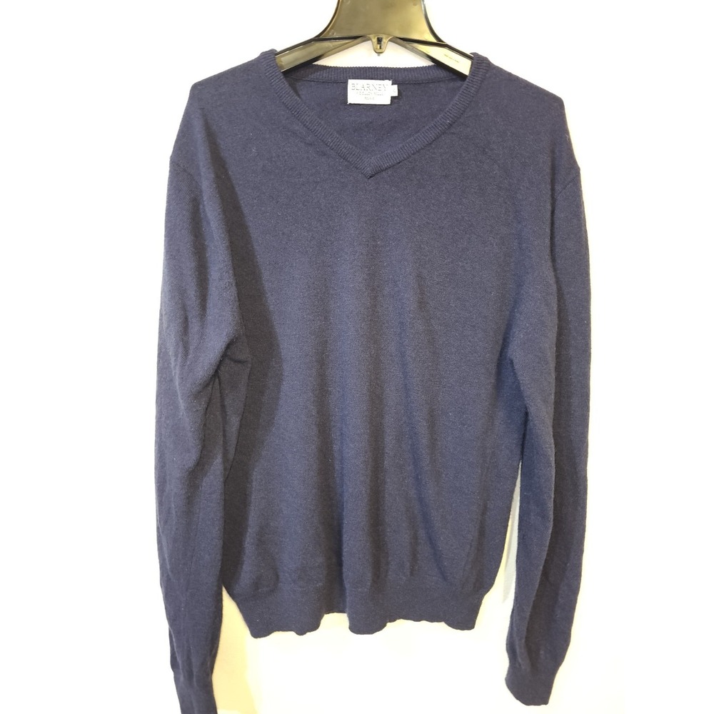 Blarney Woolen Mills Men's Wool Navy Pullover Sweater Size X Large